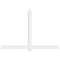 Ekena Millwork Eugene Architectural Grade PVC Gable Bracket, 108"W x 72"H x 4"D x 6"F, 16/12 Pitch GBP108X72X0406EUG00 - alternate 2